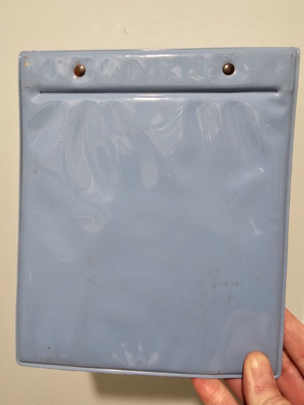 Vintage 1961 Mattel Barbie Record Tote Carrier Case Light Blue Retro Storage - Picture 6 of 6